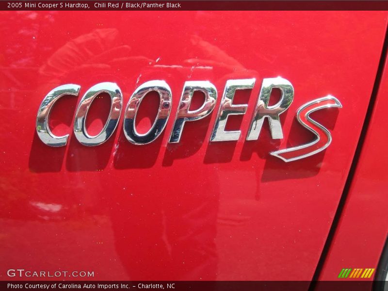 Chili Red / Black/Panther Black 2005 Mini Cooper S Hardtop