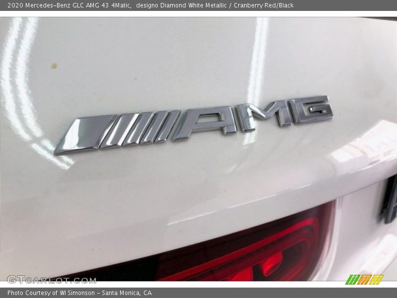 designo Diamond White Metallic / Cranberry Red/Black 2020 Mercedes-Benz GLC AMG 43 4Matic