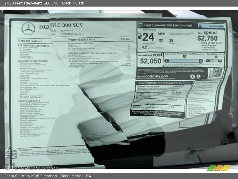Black / Black 2020 Mercedes-Benz GLC 300