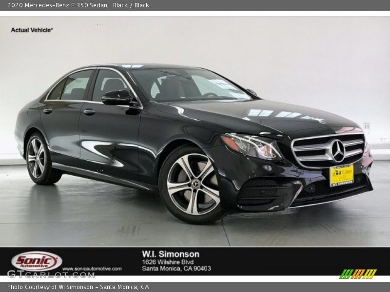 Black / Black 2020 Mercedes-Benz E 350 Sedan