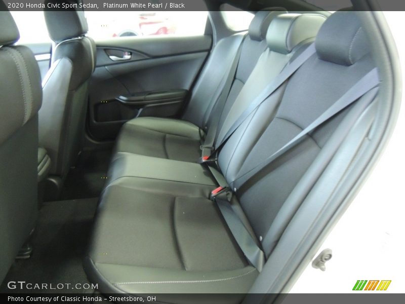 Platinum White Pearl / Black 2020 Honda Civic Sport Sedan