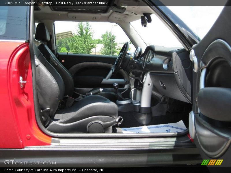 Chili Red / Black/Panther Black 2005 Mini Cooper S Hardtop