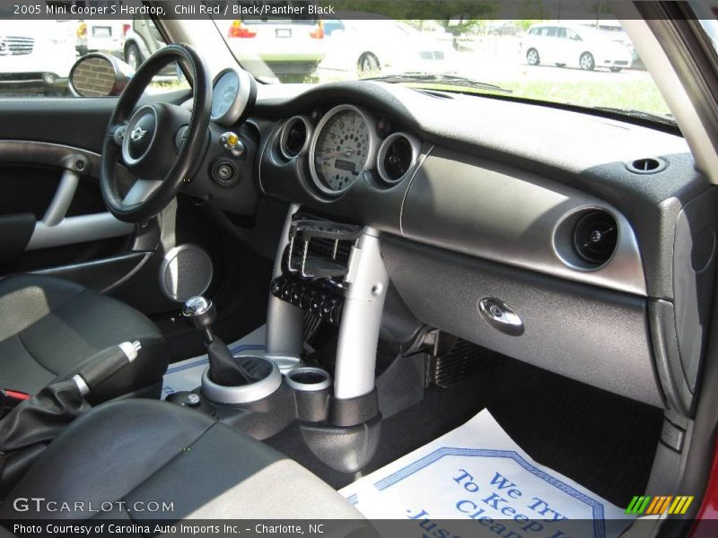 Chili Red / Black/Panther Black 2005 Mini Cooper S Hardtop
