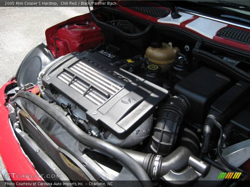 Chili Red / Black/Panther Black 2005 Mini Cooper S Hardtop