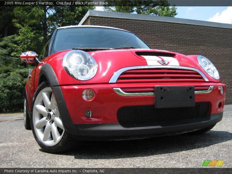 Chili Red / Black/Panther Black 2005 Mini Cooper S Hardtop