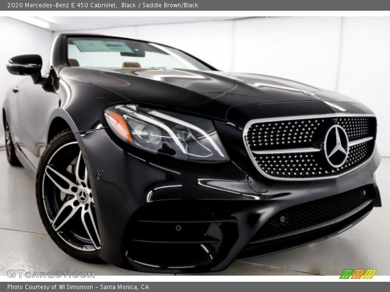 Black / Saddle Brown/Black 2020 Mercedes-Benz E 450 Cabriolet