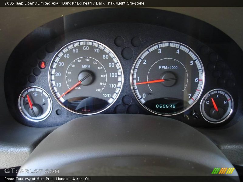 Dark Khaki Pearl / Dark Khaki/Light Graystone 2005 Jeep Liberty Limited 4x4