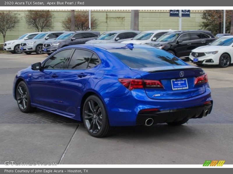 Apex Blue Pearl / Red 2020 Acura TLX Sedan