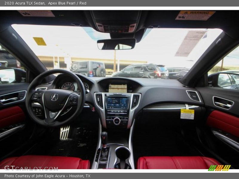 Apex Blue Pearl / Red 2020 Acura TLX Sedan