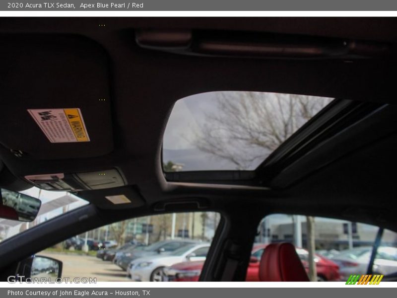 Apex Blue Pearl / Red 2020 Acura TLX Sedan
