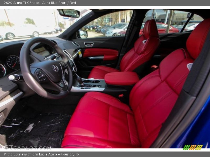 Apex Blue Pearl / Red 2020 Acura TLX Sedan
