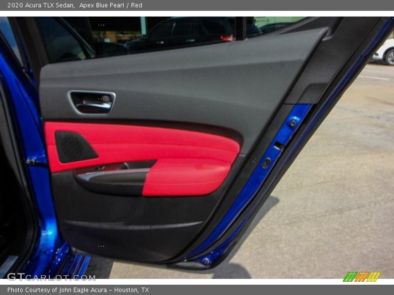 Apex Blue Pearl / Red 2020 Acura TLX Sedan