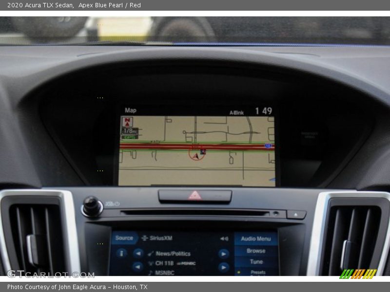 Apex Blue Pearl / Red 2020 Acura TLX Sedan