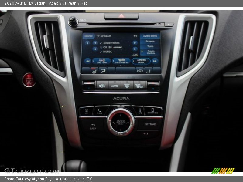 Apex Blue Pearl / Red 2020 Acura TLX Sedan