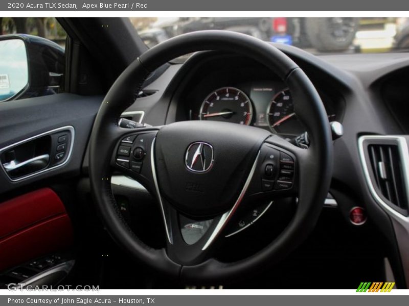 Apex Blue Pearl / Red 2020 Acura TLX Sedan