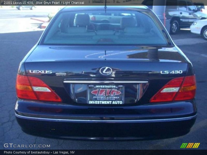 Blue Onyx Pearl / Light Charcoal 2001 Lexus LS 430