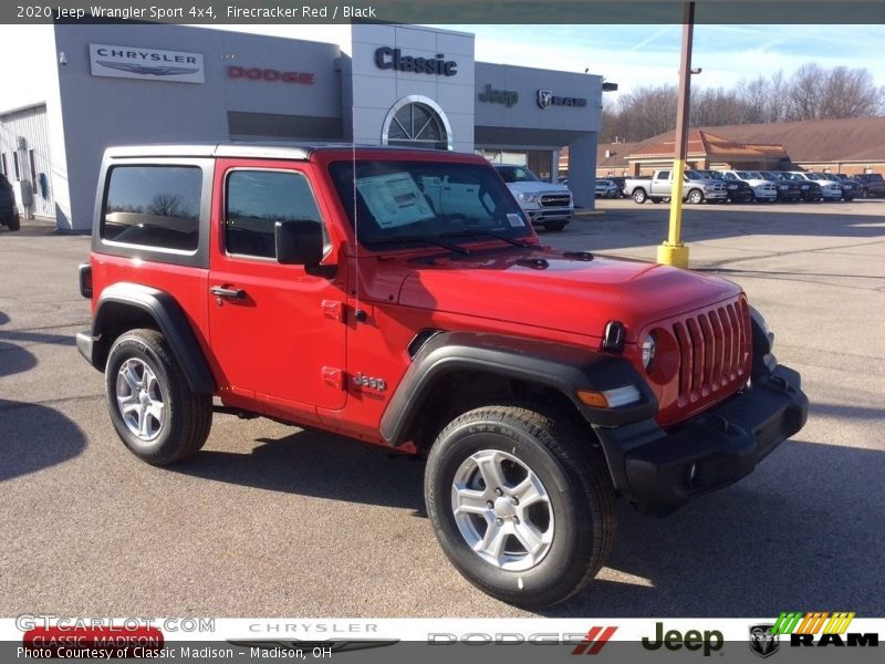 Firecracker Red / Black 2020 Jeep Wrangler Sport 4x4