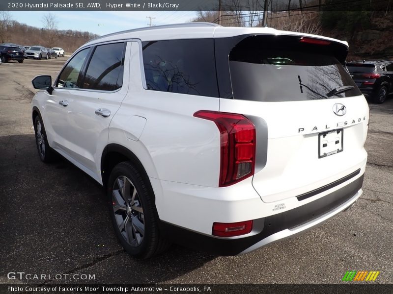 Hyper White / Black/Gray 2020 Hyundai Palisade SEL AWD