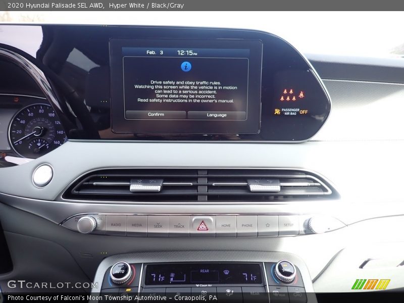 Hyper White / Black/Gray 2020 Hyundai Palisade SEL AWD