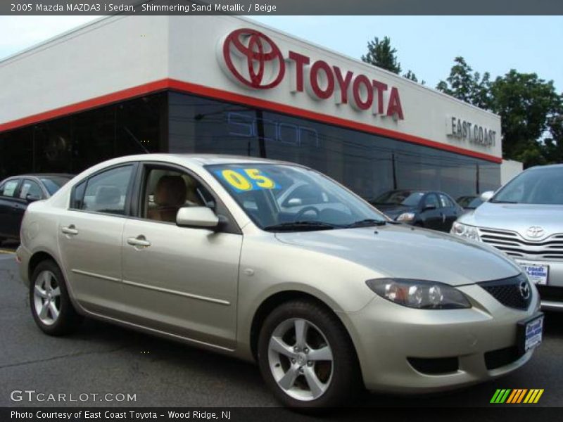 Shimmering Sand Metallic / Beige 2005 Mazda MAZDA3 i Sedan