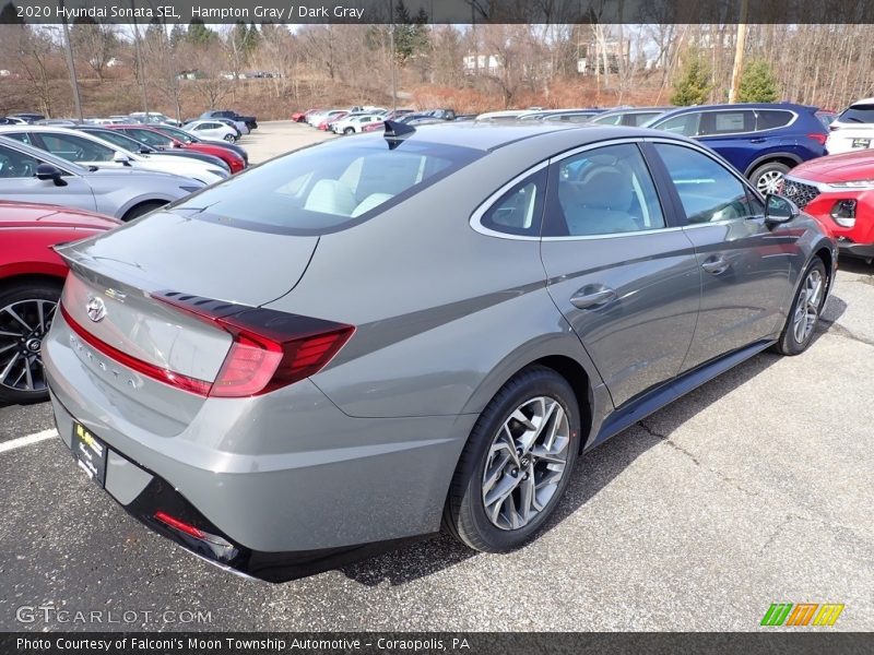 Hampton Gray / Dark Gray 2020 Hyundai Sonata SEL