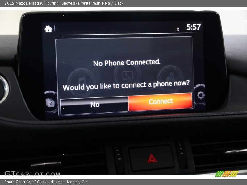 Snowflake White Pearl Mica / Black 2019 Mazda Mazda6 Touring