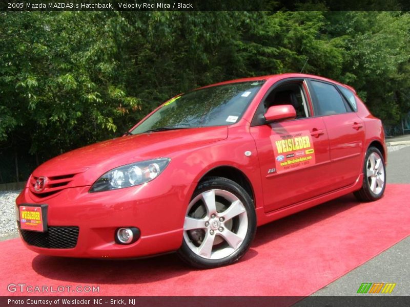 Velocity Red Mica / Black 2005 Mazda MAZDA3 s Hatchback