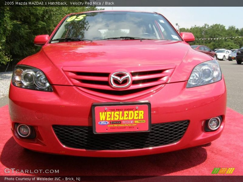 Velocity Red Mica / Black 2005 Mazda MAZDA3 s Hatchback