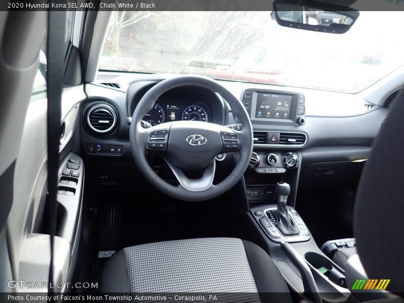 Chalk White / Black 2020 Hyundai Kona SEL AWD