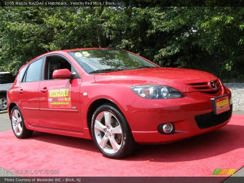 Velocity Red Mica / Black 2005 Mazda MAZDA3 s Hatchback