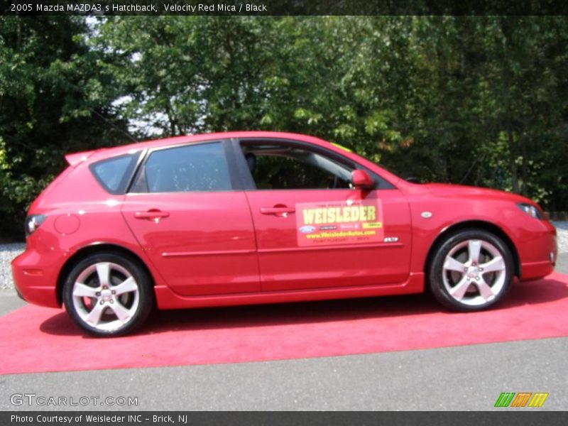 Velocity Red Mica / Black 2005 Mazda MAZDA3 s Hatchback