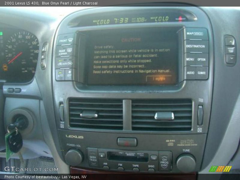Blue Onyx Pearl / Light Charcoal 2001 Lexus LS 430