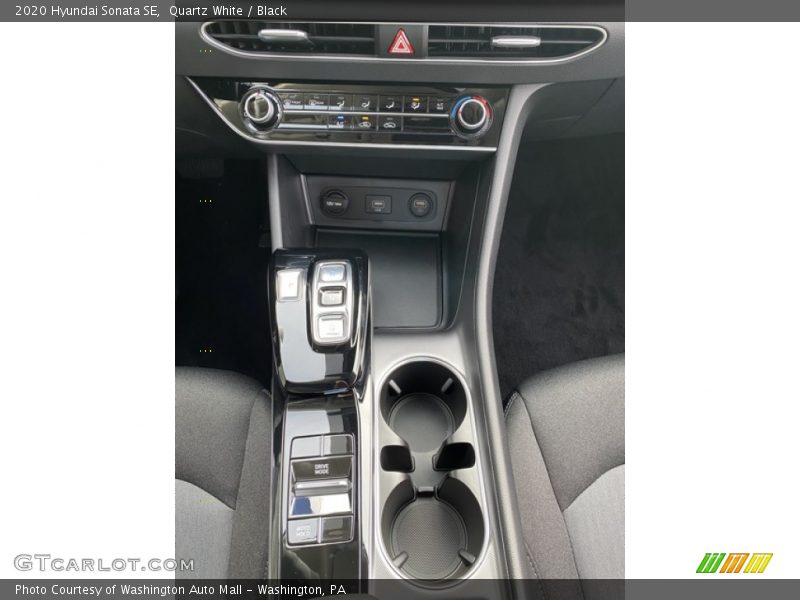 Quartz White / Black 2020 Hyundai Sonata SE