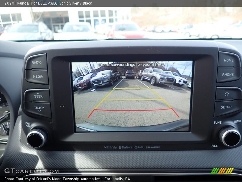 Sonic Silver / Black 2020 Hyundai Kona SEL AWD