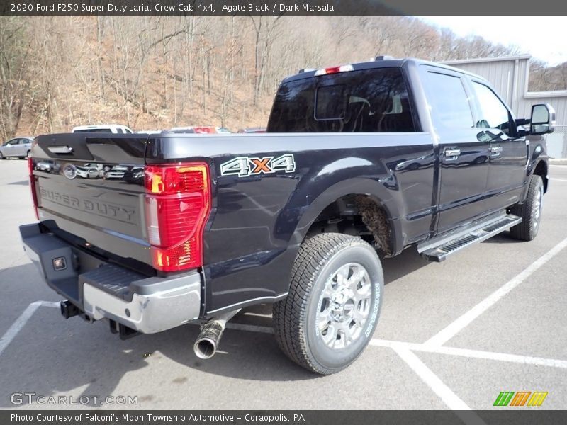 Agate Black / Dark Marsala 2020 Ford F250 Super Duty Lariat Crew Cab 4x4