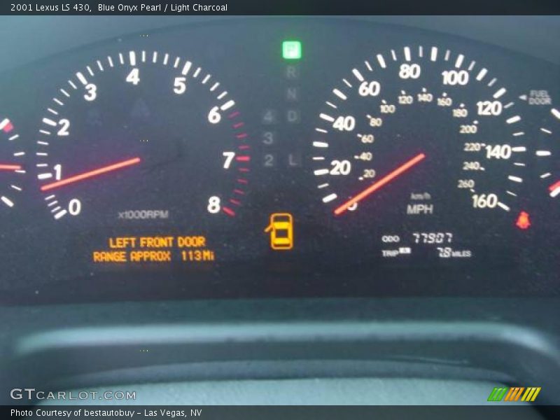 Blue Onyx Pearl / Light Charcoal 2001 Lexus LS 430