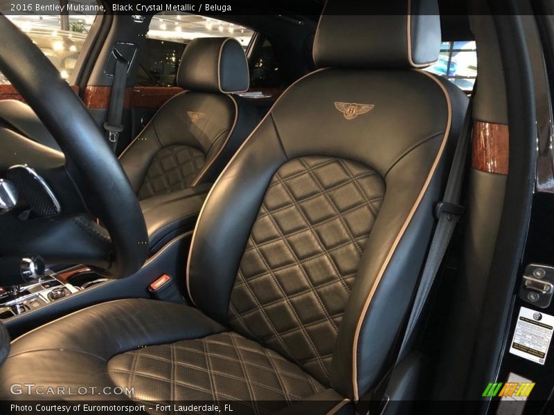 Front Seat of 2016 Mulsanne 