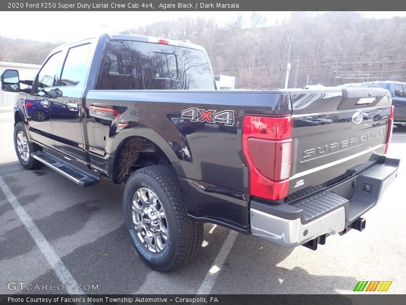 Agate Black / Dark Marsala 2020 Ford F250 Super Duty Lariat Crew Cab 4x4