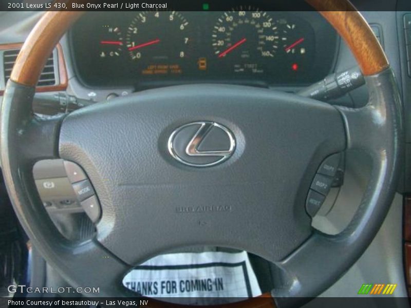 Blue Onyx Pearl / Light Charcoal 2001 Lexus LS 430