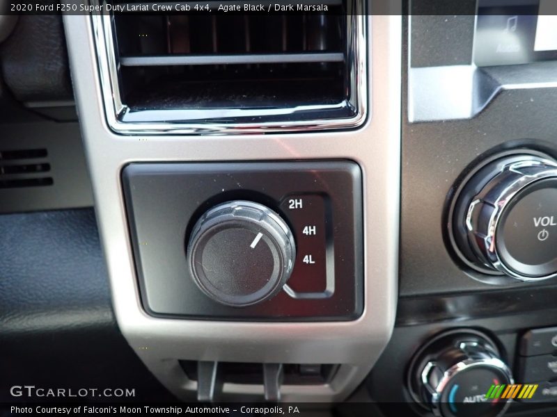 Agate Black / Dark Marsala 2020 Ford F250 Super Duty Lariat Crew Cab 4x4