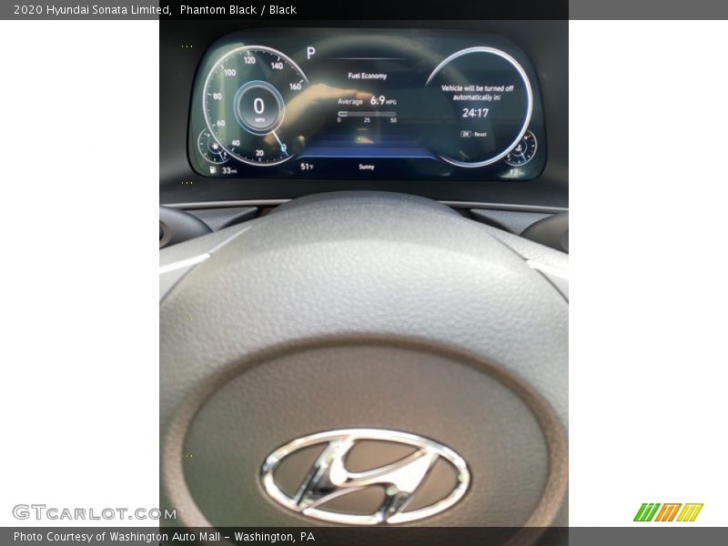 Phantom Black / Black 2020 Hyundai Sonata Limited