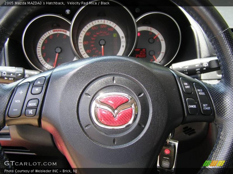 Velocity Red Mica / Black 2005 Mazda MAZDA3 s Hatchback