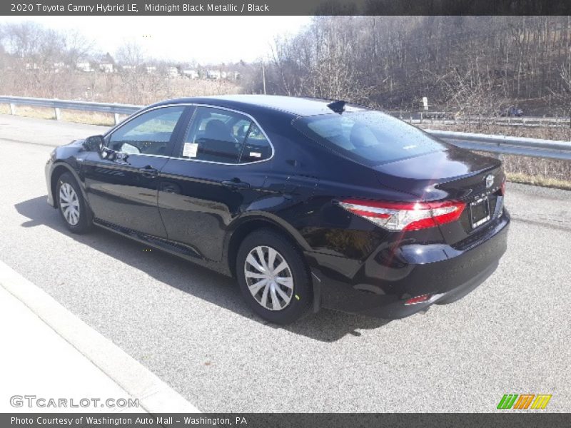 Midnight Black Metallic / Black 2020 Toyota Camry Hybrid LE