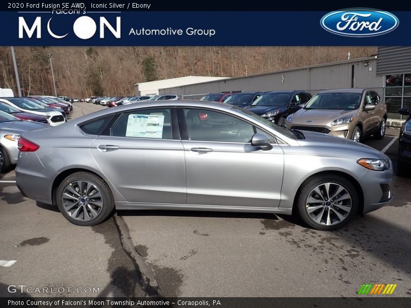 Iconic Silver / Ebony 2020 Ford Fusion SE AWD