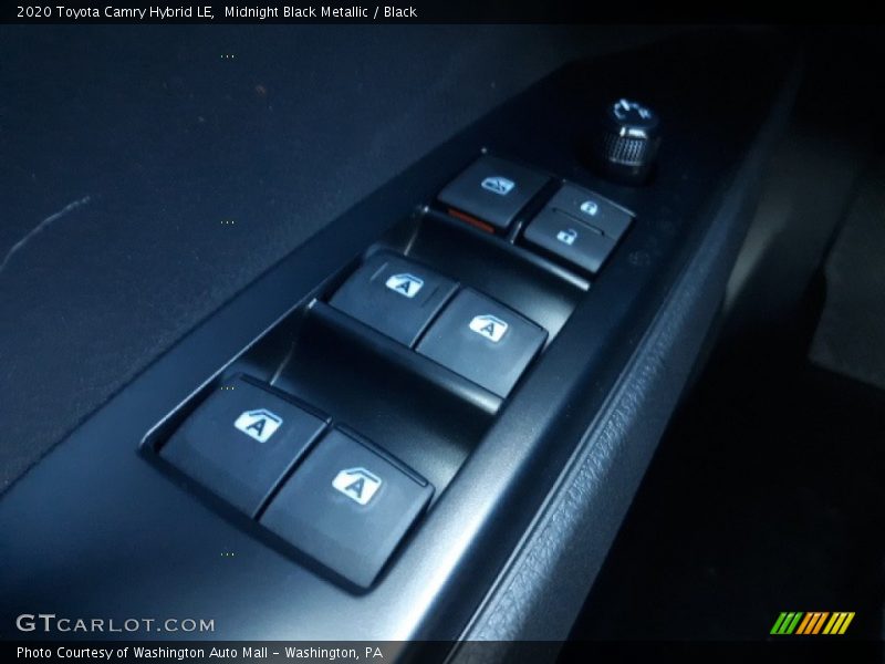 Midnight Black Metallic / Black 2020 Toyota Camry Hybrid LE