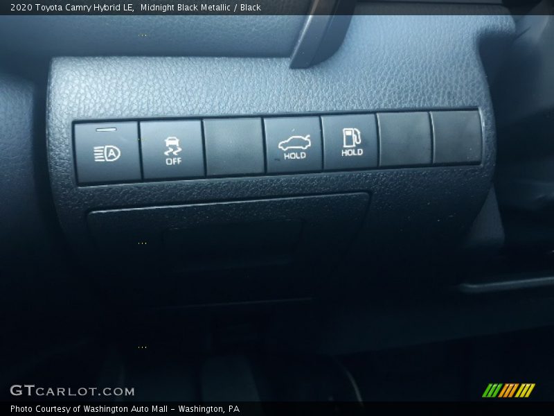 Midnight Black Metallic / Black 2020 Toyota Camry Hybrid LE