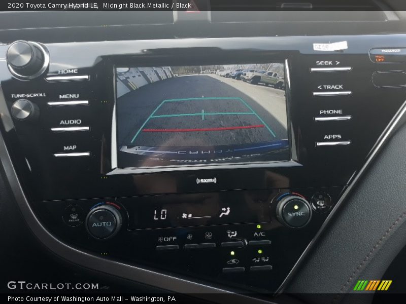 Midnight Black Metallic / Black 2020 Toyota Camry Hybrid LE