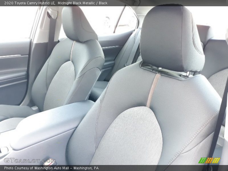 Midnight Black Metallic / Black 2020 Toyota Camry Hybrid LE