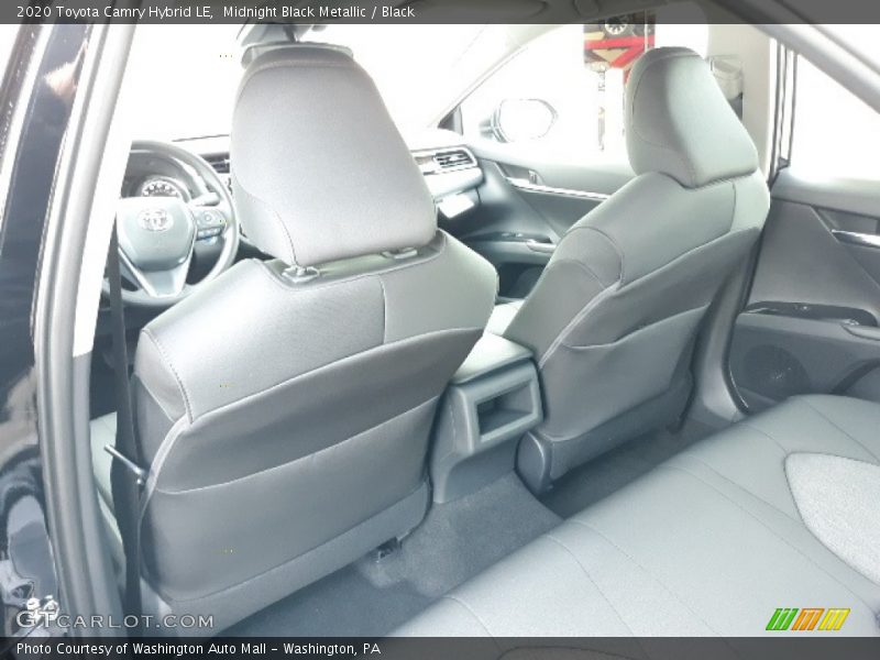 Midnight Black Metallic / Black 2020 Toyota Camry Hybrid LE