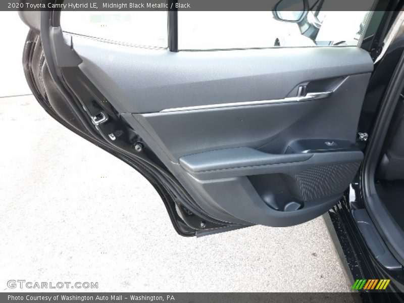 Midnight Black Metallic / Black 2020 Toyota Camry Hybrid LE